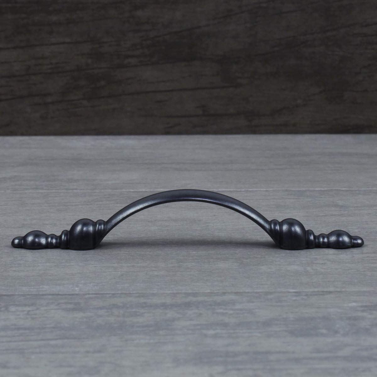 100 Pack Gun Metal Arch Cabinet Drawer Handles - 3 Inch Center to Center (03111-GM) - Perfect for Kitchen, Bathroom & Furniture Drawer Upgrades