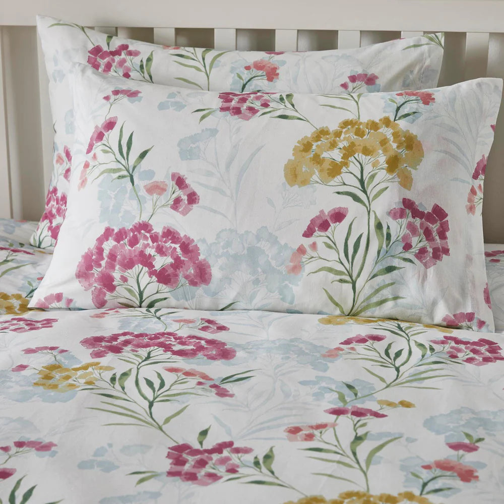 Pia Floral Duvet Cover Set - Queen Size 3-Piece Bedding Set with Pillow Shams, Soft & Breathable Cotton Blend - Perfect for Master Bedroom, Guest Room & Cozy Home Decor