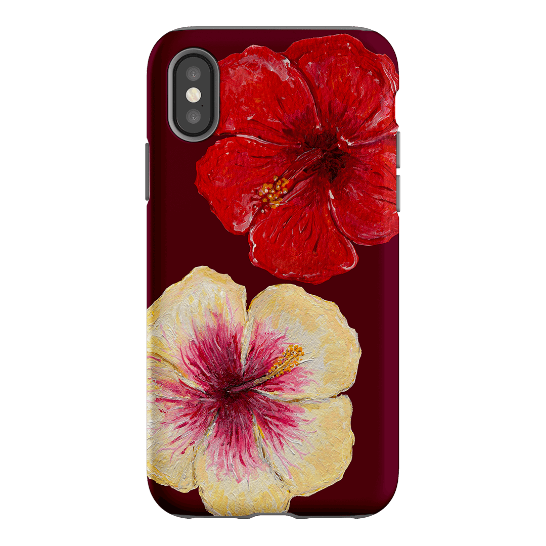 Premium Hibiscus Flower Phone Case for iPhone & Samsung - Floral Design Protective Cover with Durable Shockproof Material - Perfect for Outdoor, Travel & Everyday Use