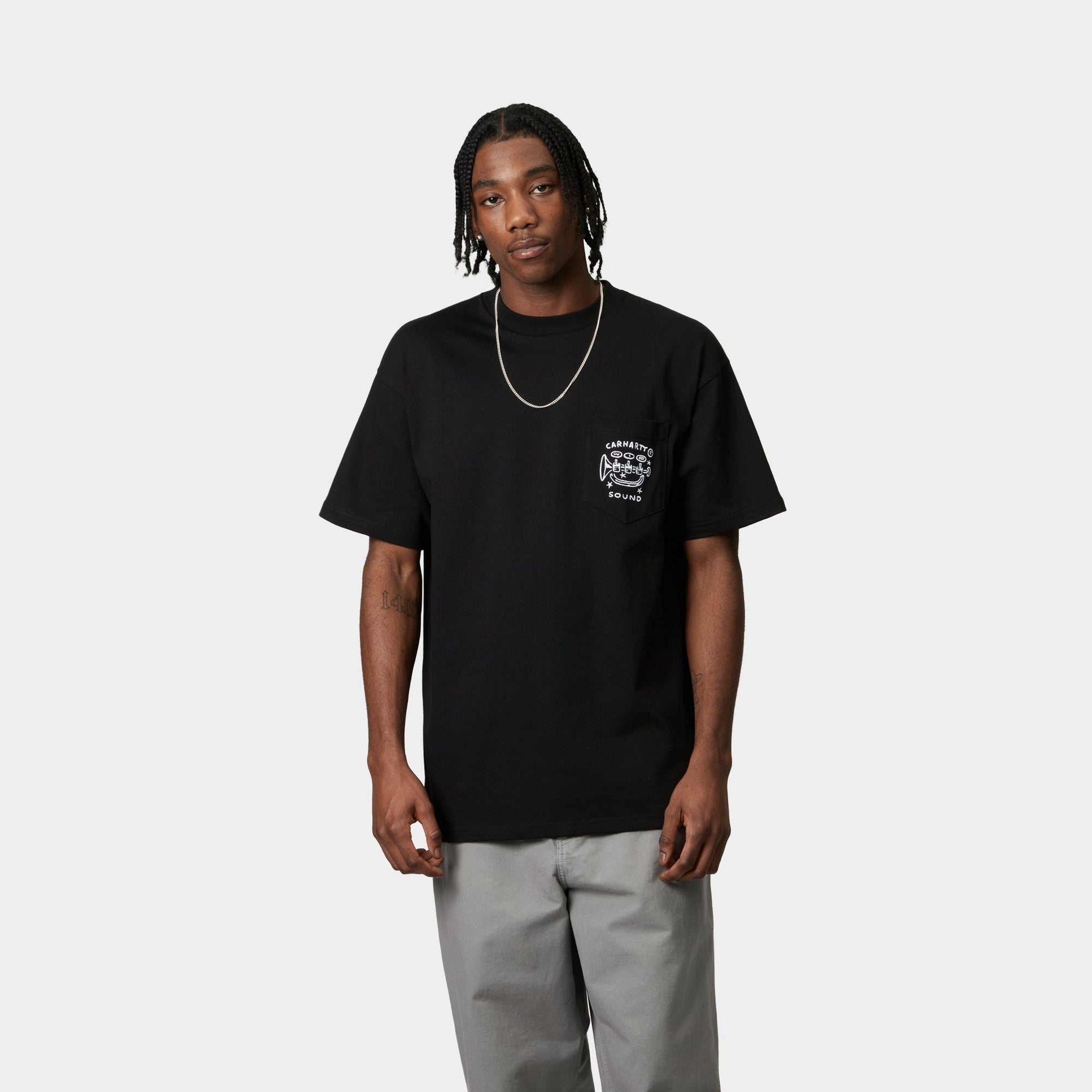 Fragments Pocket T-Shirt for Men & Women | Black & White Colors | Casual Wear, Street Style & Everyday Comfort