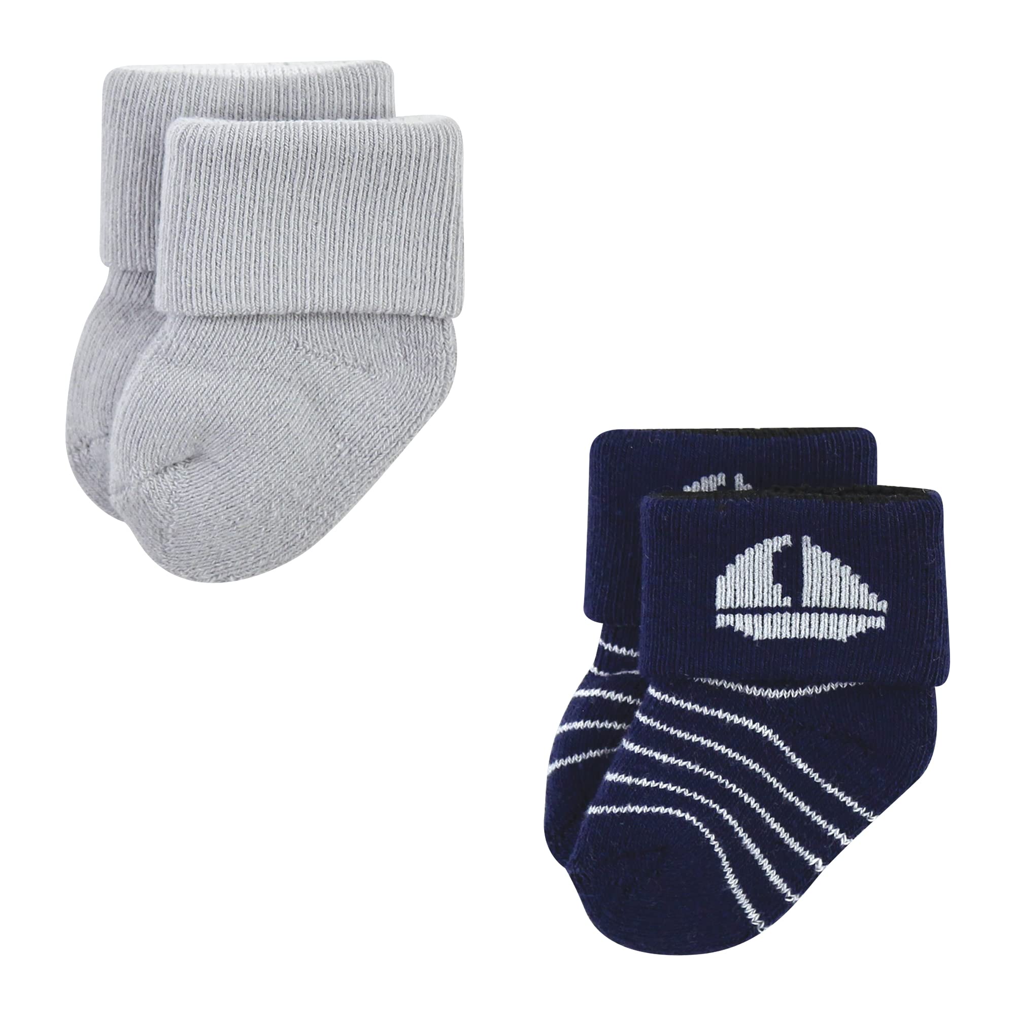 Luvable Friends Soft Terry Cotton Baby Socks for Newborns & Infants - Non-Slip, Breathable & Comfortable for Everyday Wear, Playtime & Photo Shoots