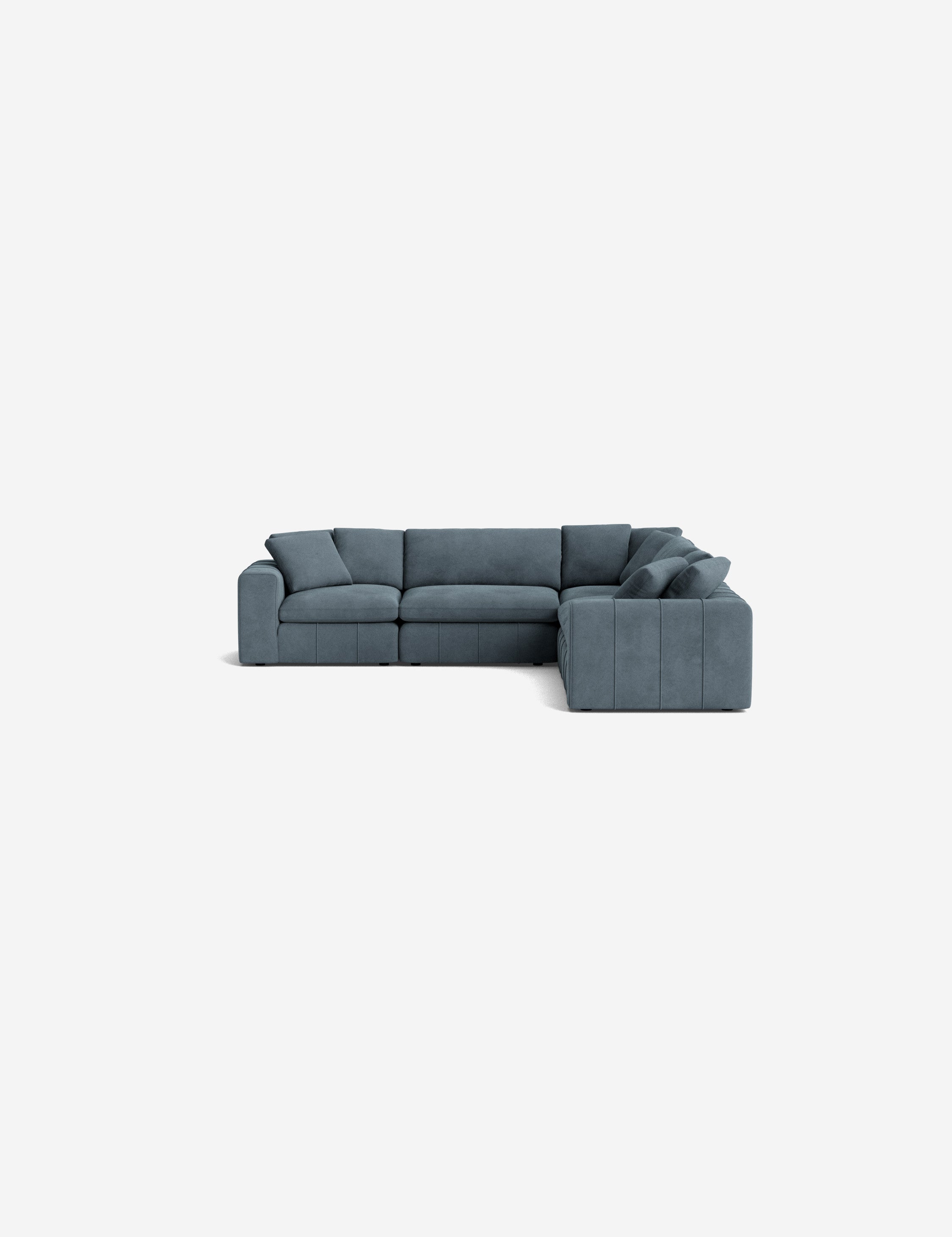 Capella Modular Corner Sectional Sofa - Modern L-Shaped Couch for Living Room, Home Theater & Lounge Areas | Customizable Comfortable Furniture