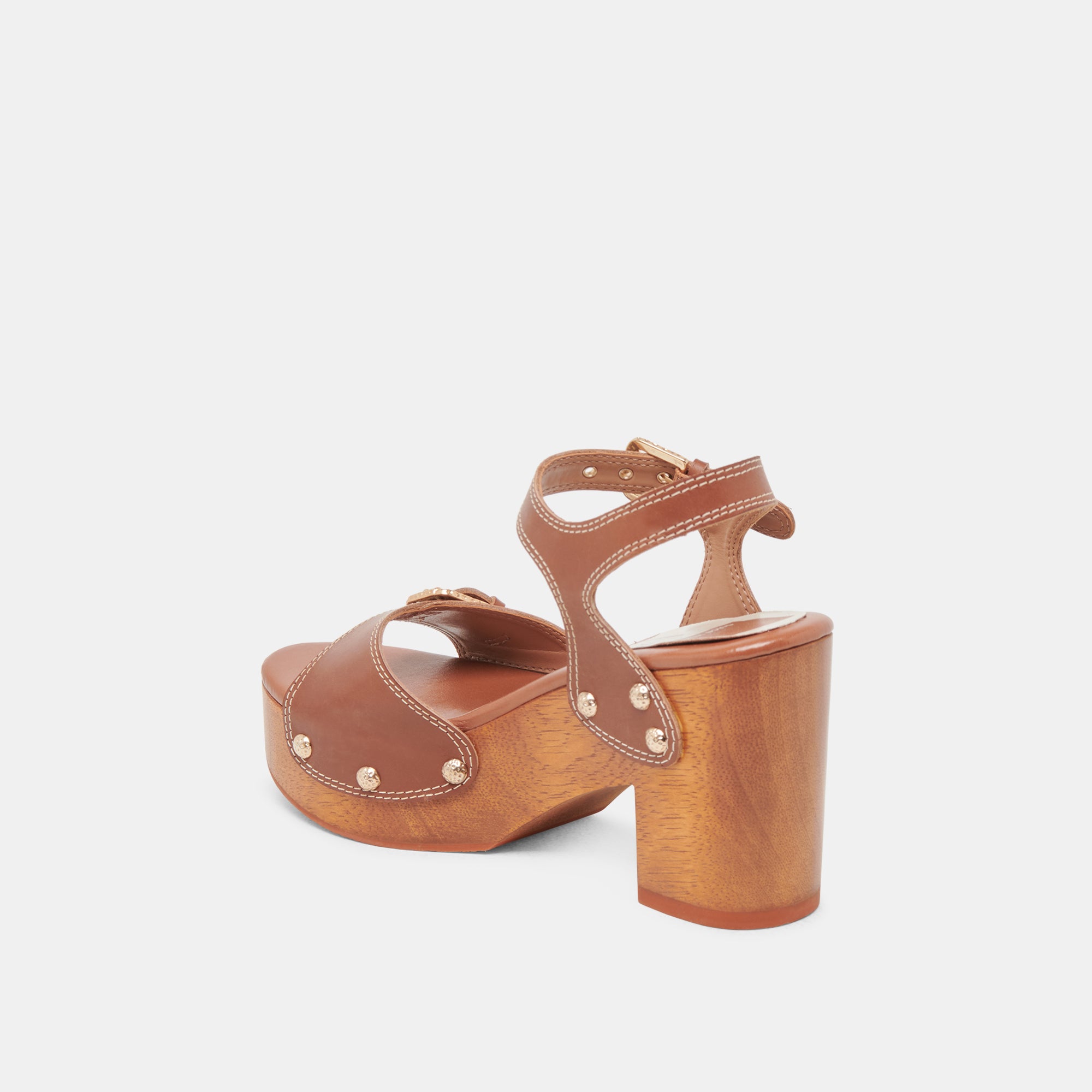 YANDY Women's Cognac Leather Heels - Stylish High Heel Shoes for Party, Wedding & Evening Events | Comfortable & Elegant Dress Pumps