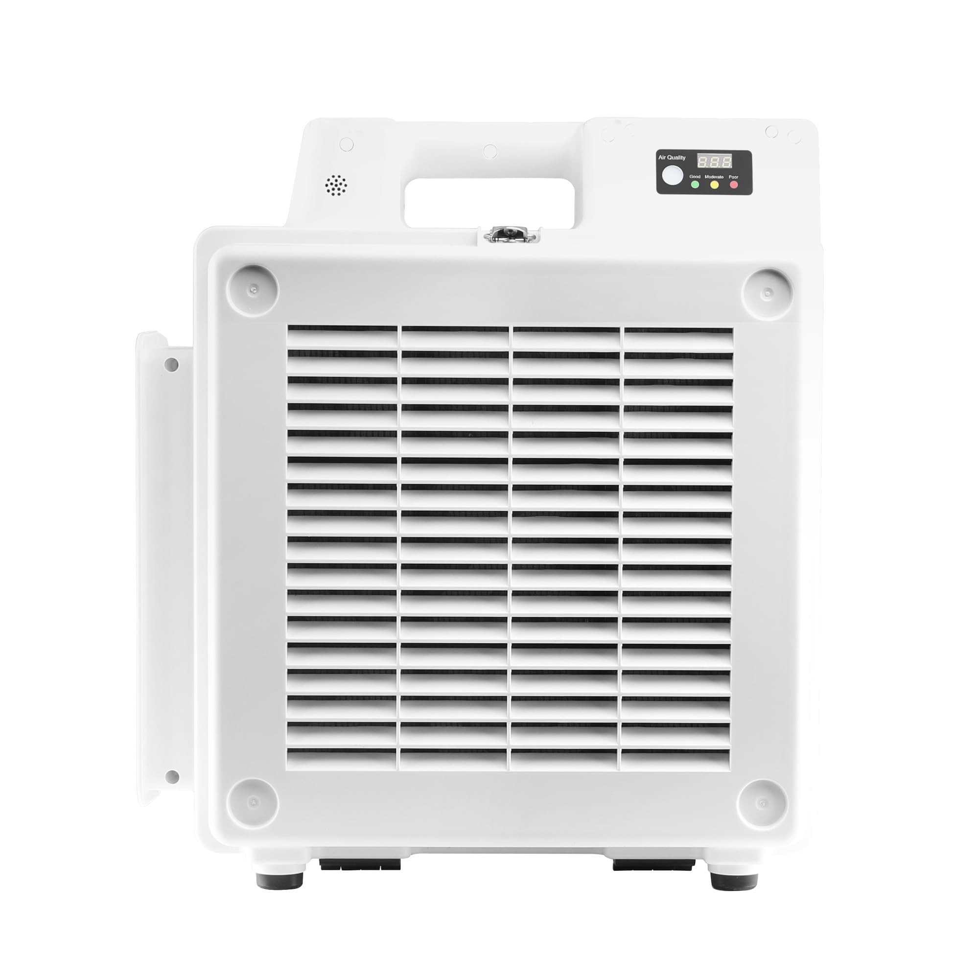 XPOWER X-2830 Commercial Air Purifier & Scrubber - 550 CFM Negative Air Machine with 4-Stage HEPA + Carbon Filtration, 5-Speed Settings, PM2.5 IAQ Meter & Timer - White - Ideal for Offices, Hospitals, and Industrial Spaces