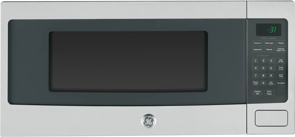 GE Profile PEM31SFSS 24-Inch Stainless Steel Countertop Microwave Oven - Perfect for Kitchens, Dorms & Small Spaces