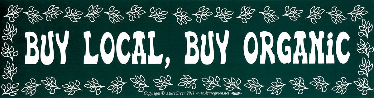 Organic Farming Magnetic Bumper Sticker - Eco-Friendly 11.5