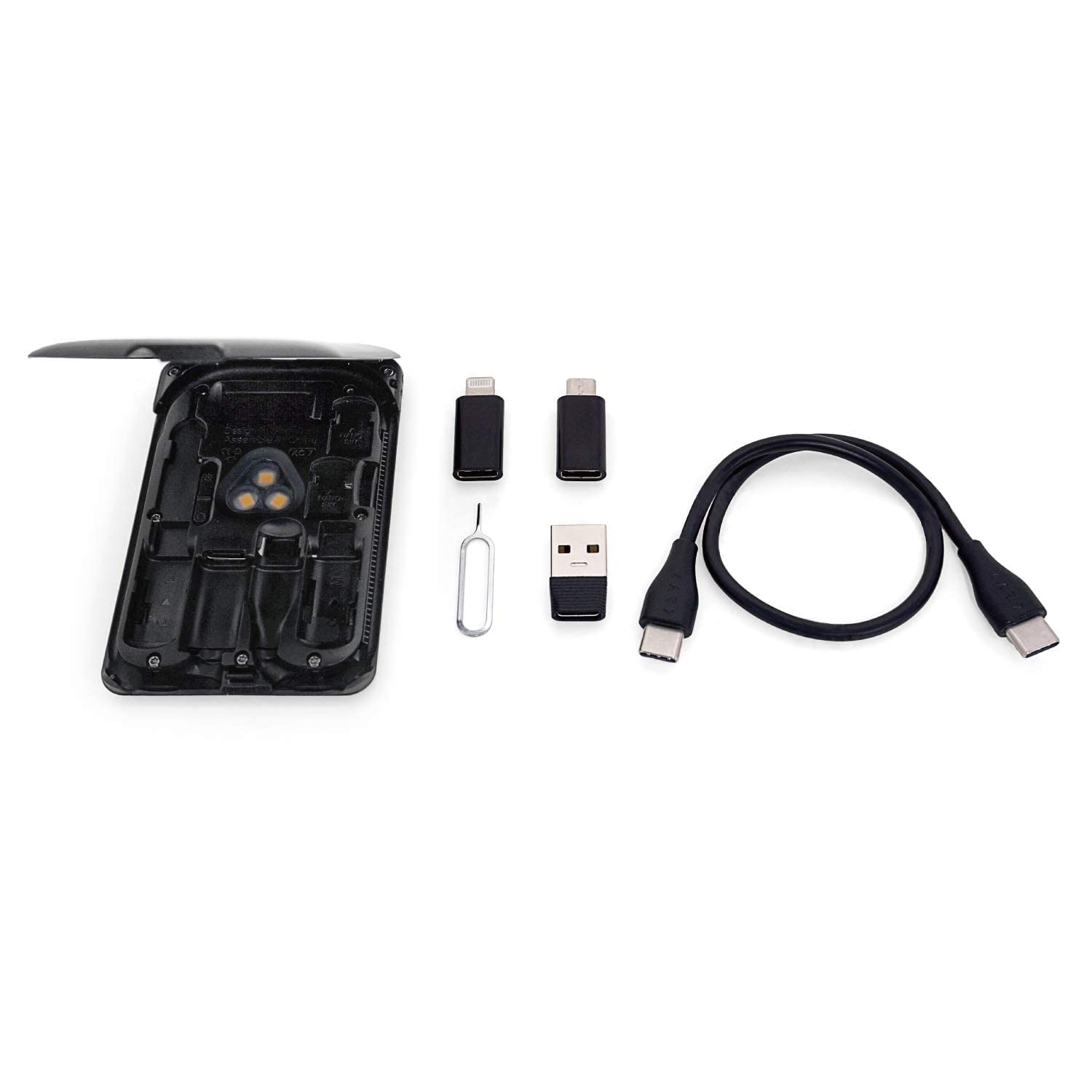 Black KableCARD - Premium Cable Management Solution for PC & Laptop | Organize Wires & Cables for Home Office, Gaming Setup & Workstation
