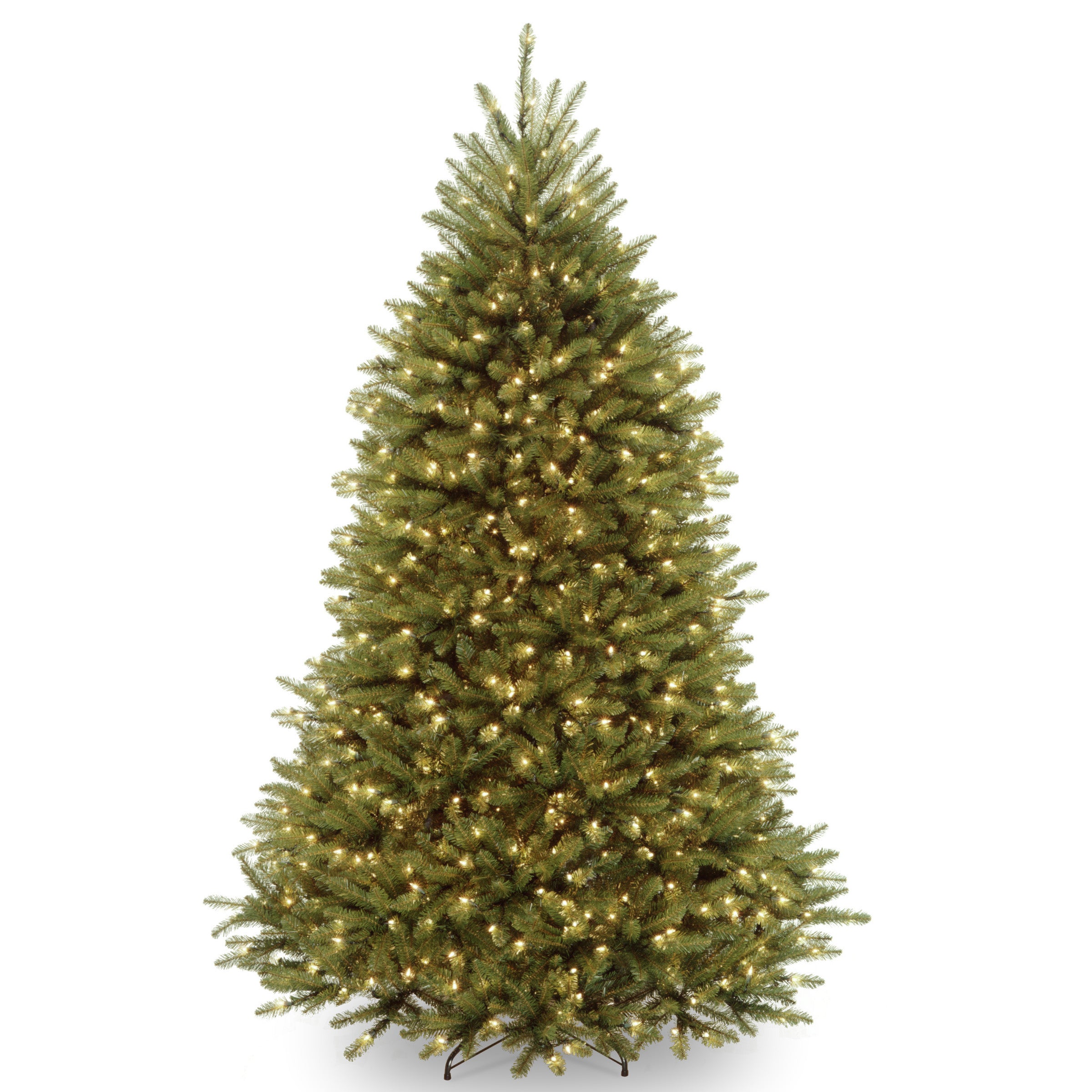 7.5 ft Pre-Lit Dunhill Fir Artificial Christmas Tree with 500 Clear LED Lights - Perfect for Holiday Decor, Living Room, and Office Festive Decorations