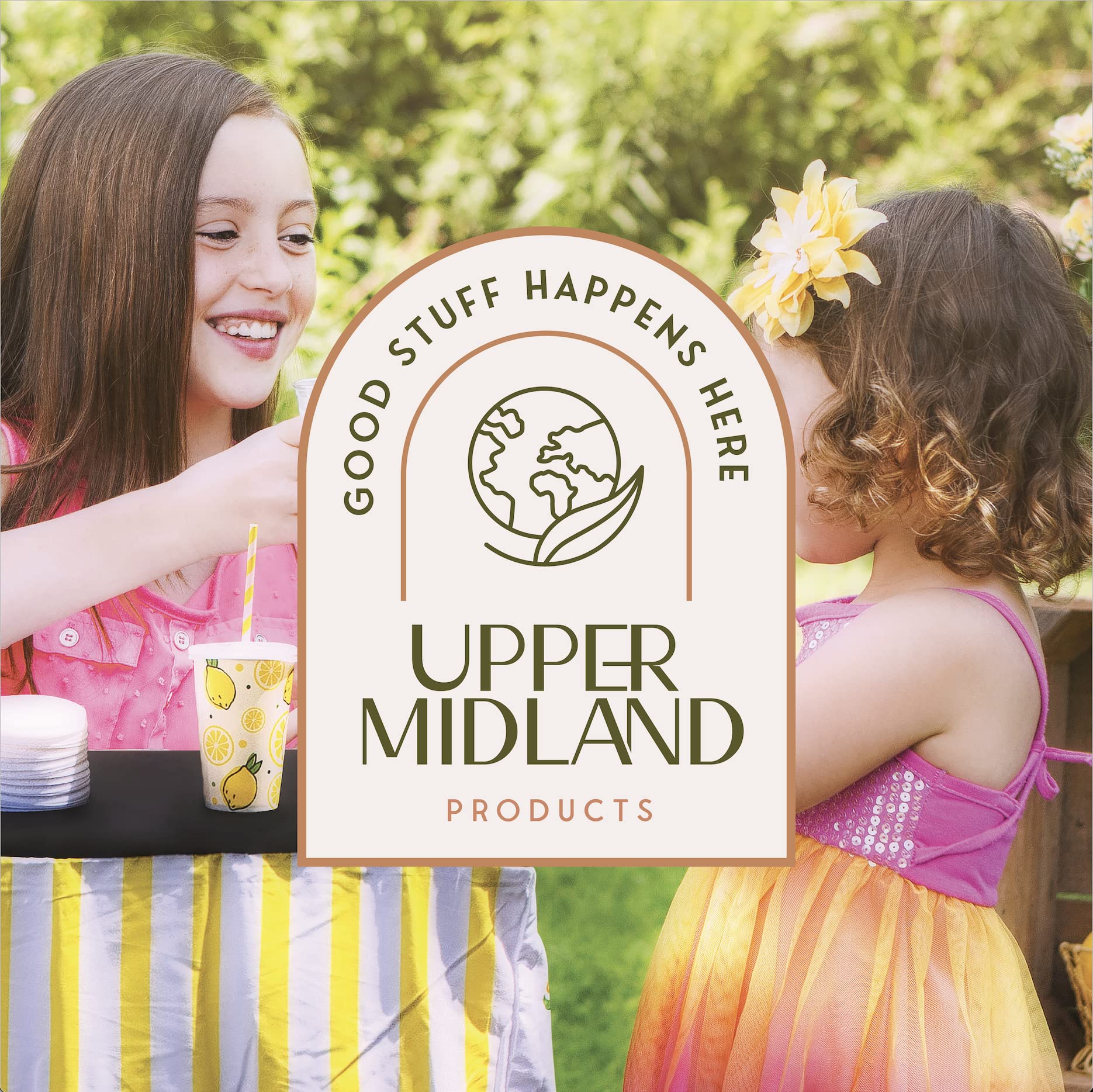 Premium Lemonade Stand Kit for Kids - Includes Table Cover, 50 Cups with Lids & Straws, Pitcher - Yellow | Perfect for Summer Parties, Backyard Events & Small Business Fundraisers