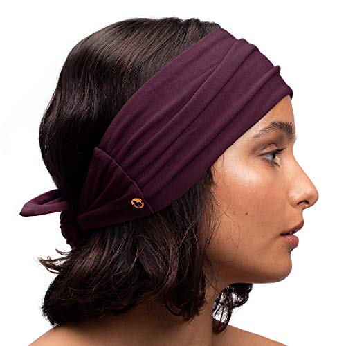 BLOM Premium Beau Tie Headband - Non Slip Yoga & Gym Head Wrap for Women - Made in Bali - Perfect for Workouts & Travel