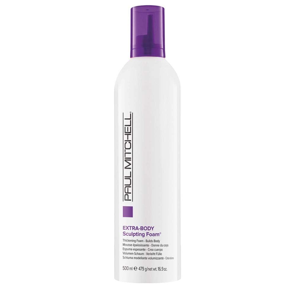 Paul Mitchell Extra-Body Sculpting Foam for Fine Hair - Volumizing & Thickening Styling Mousse for Added Body & Lift - Perfect for Daily Use & Special Occasions