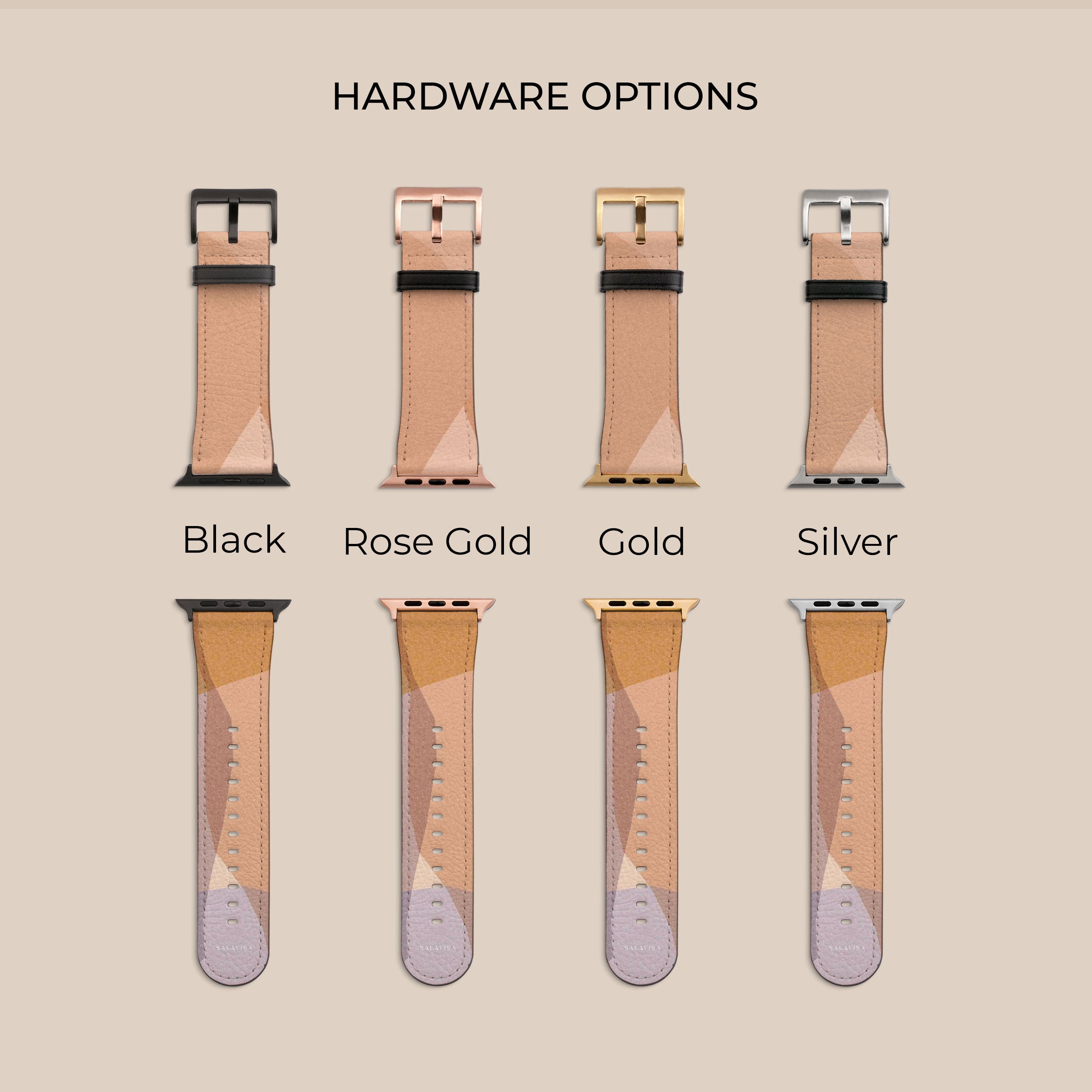 Premium Mixed Layers Apple Watch Band - Stylish & Durable Replacement Strap for Apple Watch Series 1-9 - Perfect for Workouts, Office & Everyday Wear
