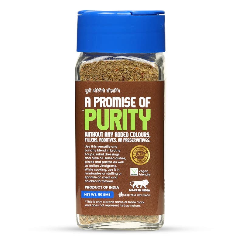 CRISTA Woody Oregano Seasoning - Premium Organic Spice Blend for Cooking, Vegan & Gluten-Free (50g) | Perfect for Pizza, Pasta, Salads & Mediterranean Dishes