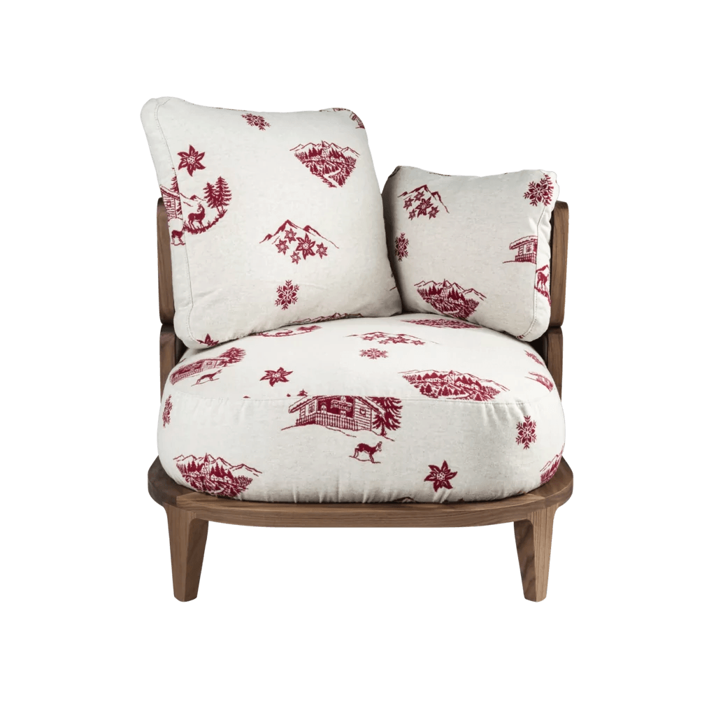 GTV Promenade Bentwood Lounge Chair - Modern Wooden Accent Chair for Living Room, Bedroom, or Office - Perfect for Relaxing, Reading & Home Decor