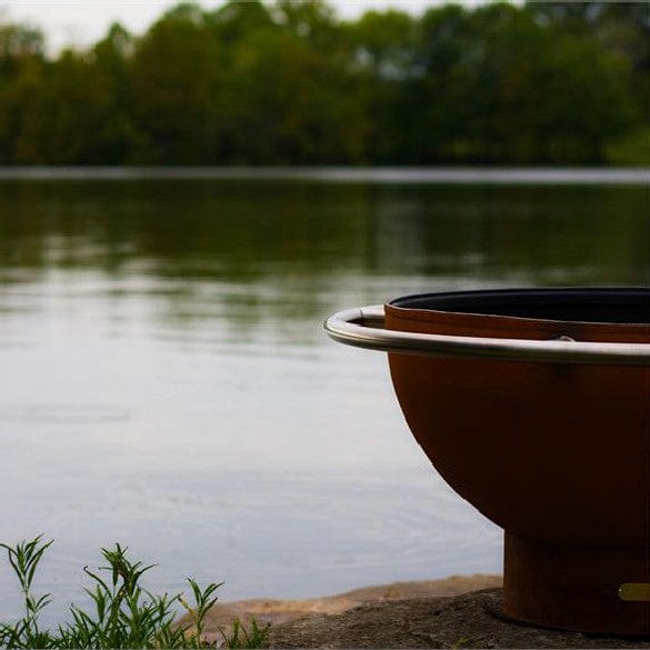 Bella Luna Fire Pit - Outdoor Wood Burning Fire Pit for Backyard, Patio, and Camping - Heavy Duty Steel Fire Bowl with Spark Screen - Perfect for Bonfires, S'mores, and Outdoor Gatherings