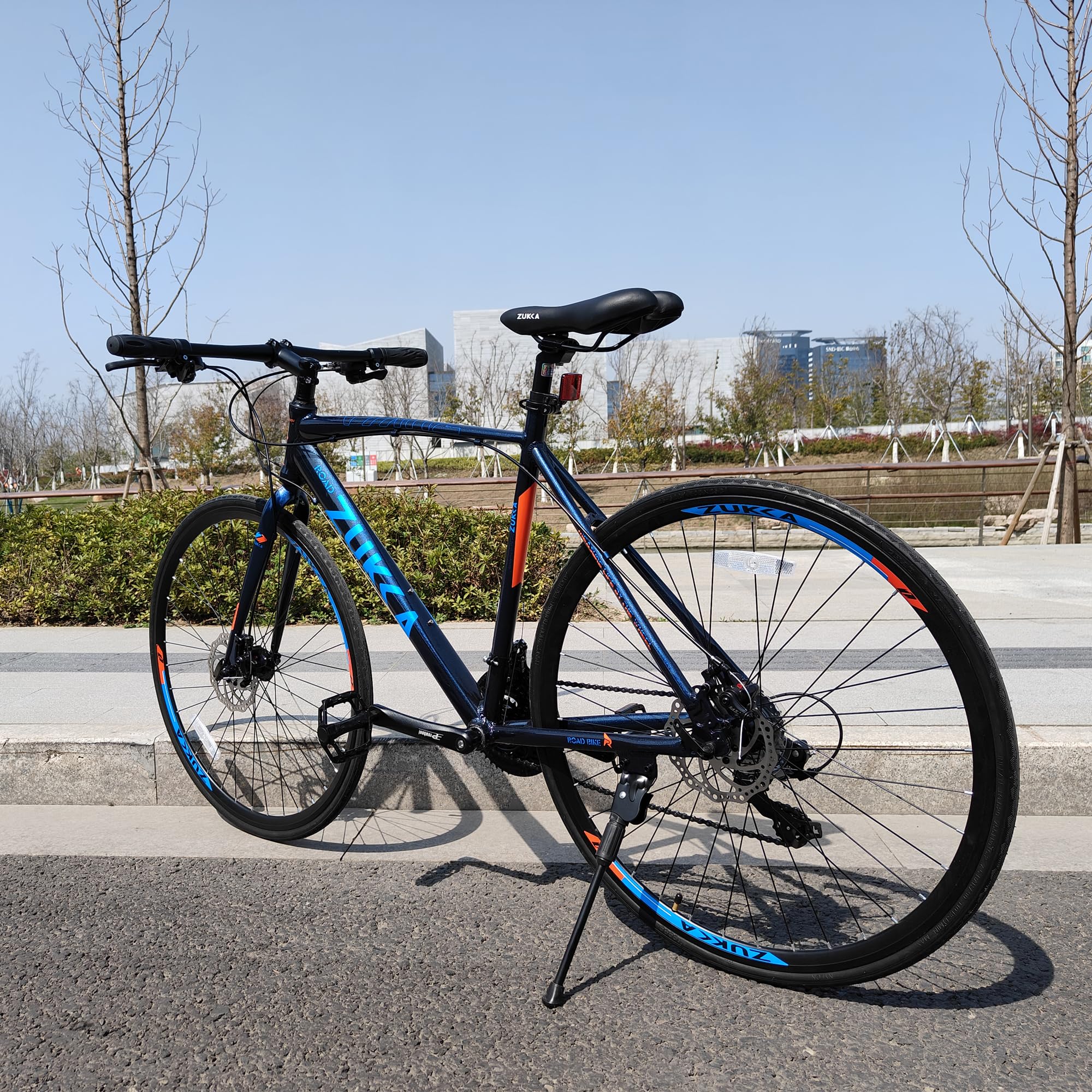 700C Road Bike - 24-Speed Aluminum Alloy Frame with Disc Brakes | Lightweight Commuter & Racing Bicycle for Men & Women | Perfect for Urban Commuting, Fitness Training & Weekend Road Trips