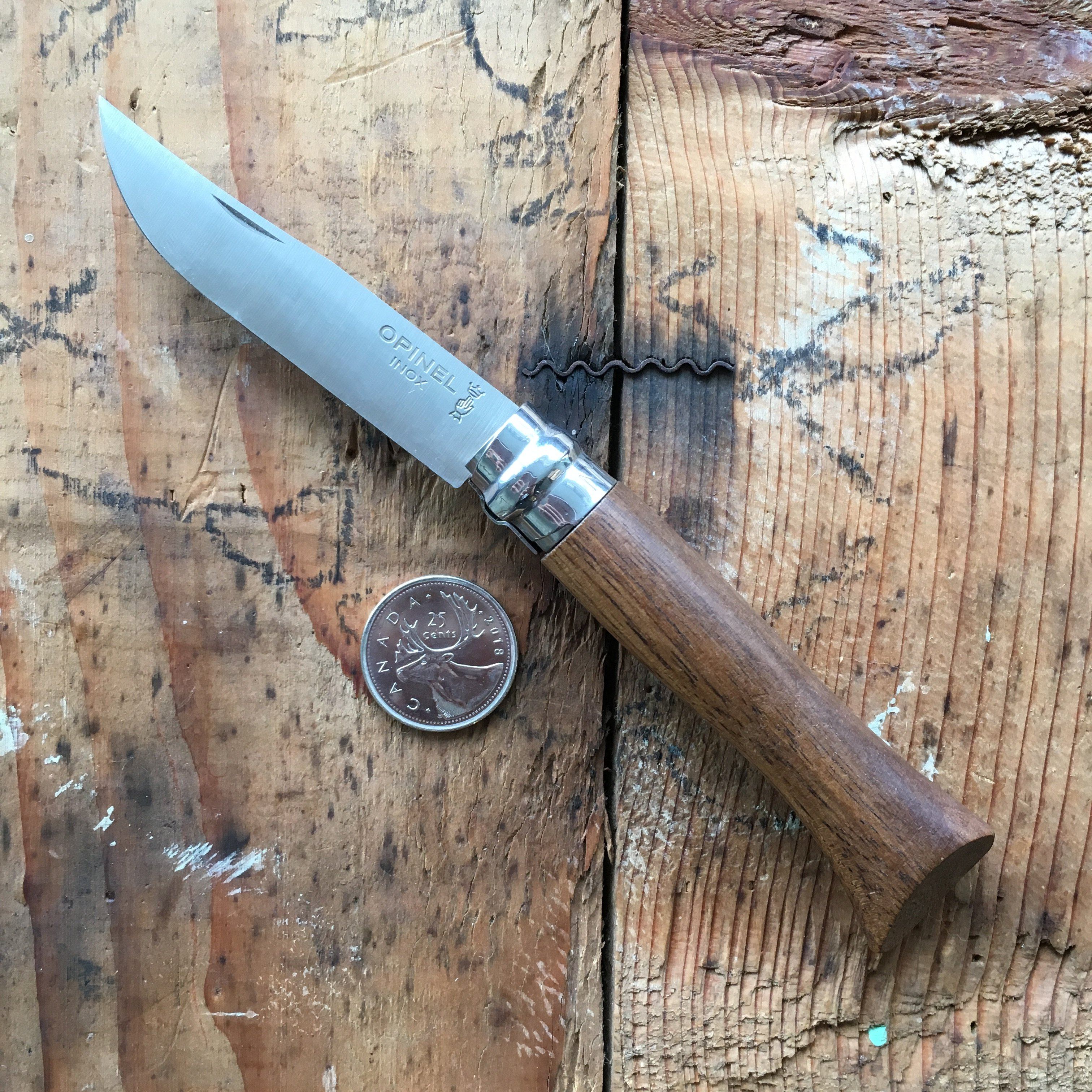 Opinel No.08 Stainless Steel Folding Pocket Knife - Perfect for Camping, Hiking & Everyday Carry (EDC)