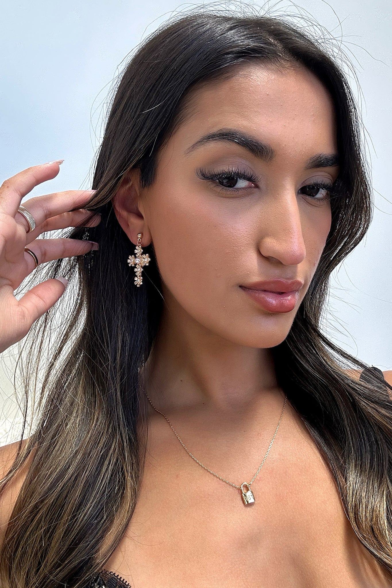 Lulu Gold Earrings for Women - Elegant Dangle Hoop Earrings for Party, Wedding & Everyday Wear