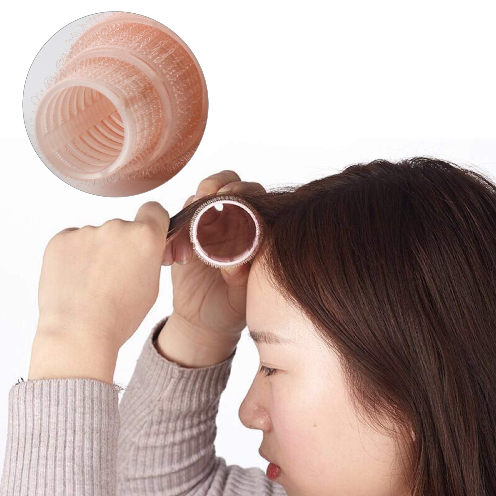 Uymaty 6PCS Self Grip Hair Rollers Set with 3 Sizes (L,M,S) - Professional Salon Quality DIY Curling Tool for Long Hair, Short Hair & Bangs | Perfect for Home Styling, Party Looks & Everyday Hairstyles
