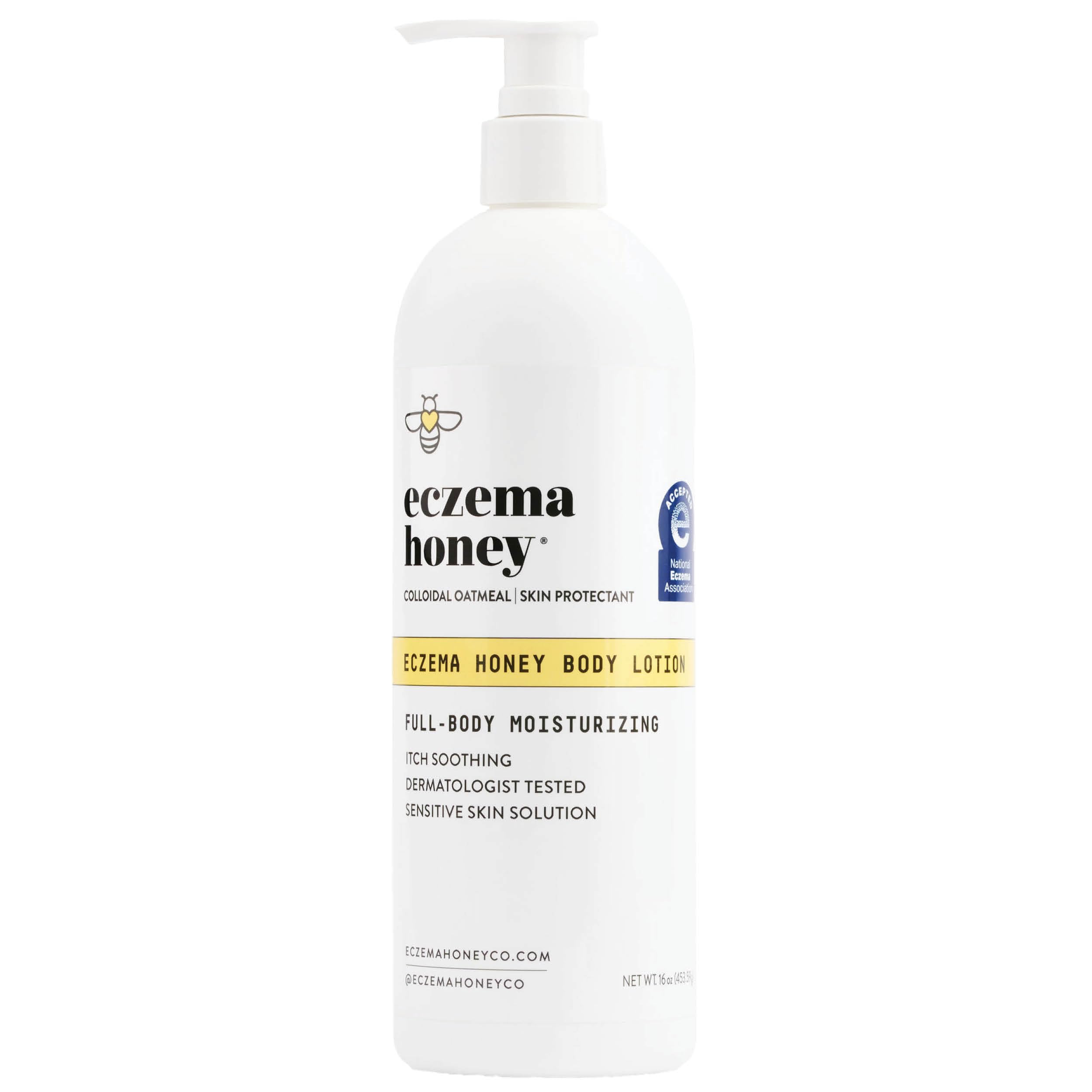 ECZEMA HONEY Oatmeal Body Lotion - Natural Eczema Relief & Dry Skin Repair Cream for Hands & Body (16 Oz) - Soothes Itchy, Flaky Skin for Daily Moisturizing & Comfort
