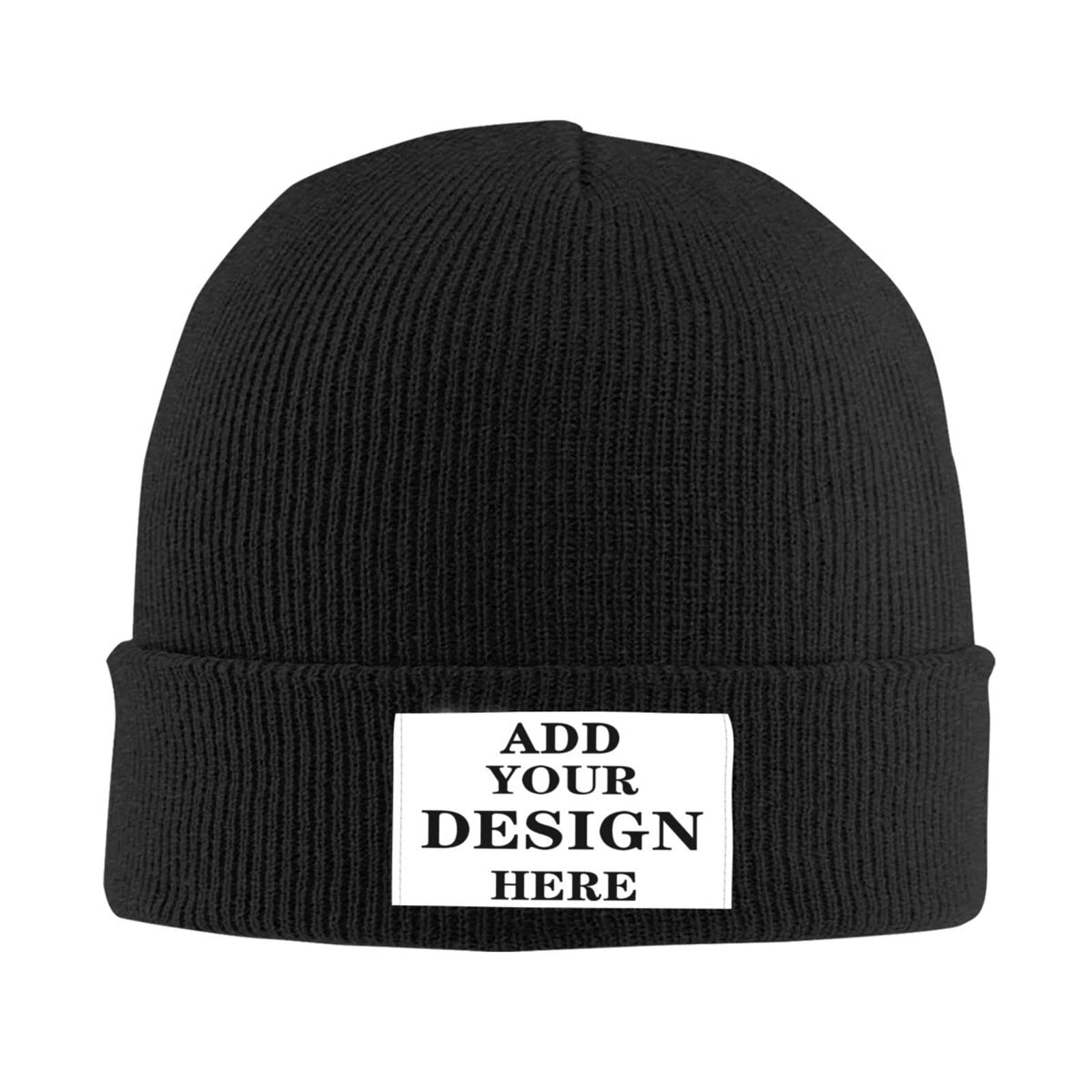 Custom Knit Beanie Hat for Men & Women - Warm Winter Hat with Personalized Embroidery - Cozy & Stylish for Outdoor Activities, Skiing, and Casual Wear