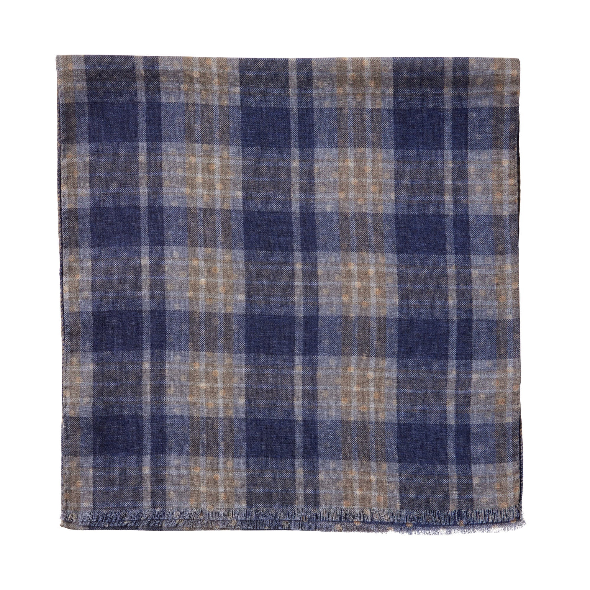 HENRY SARTORIAL X CANTINI Premium Wool Scarf for Men & Women - Soft Warm Winter Accessory in Dark Navy - Perfect for Cold Weather, Travel & Fashion Outfits