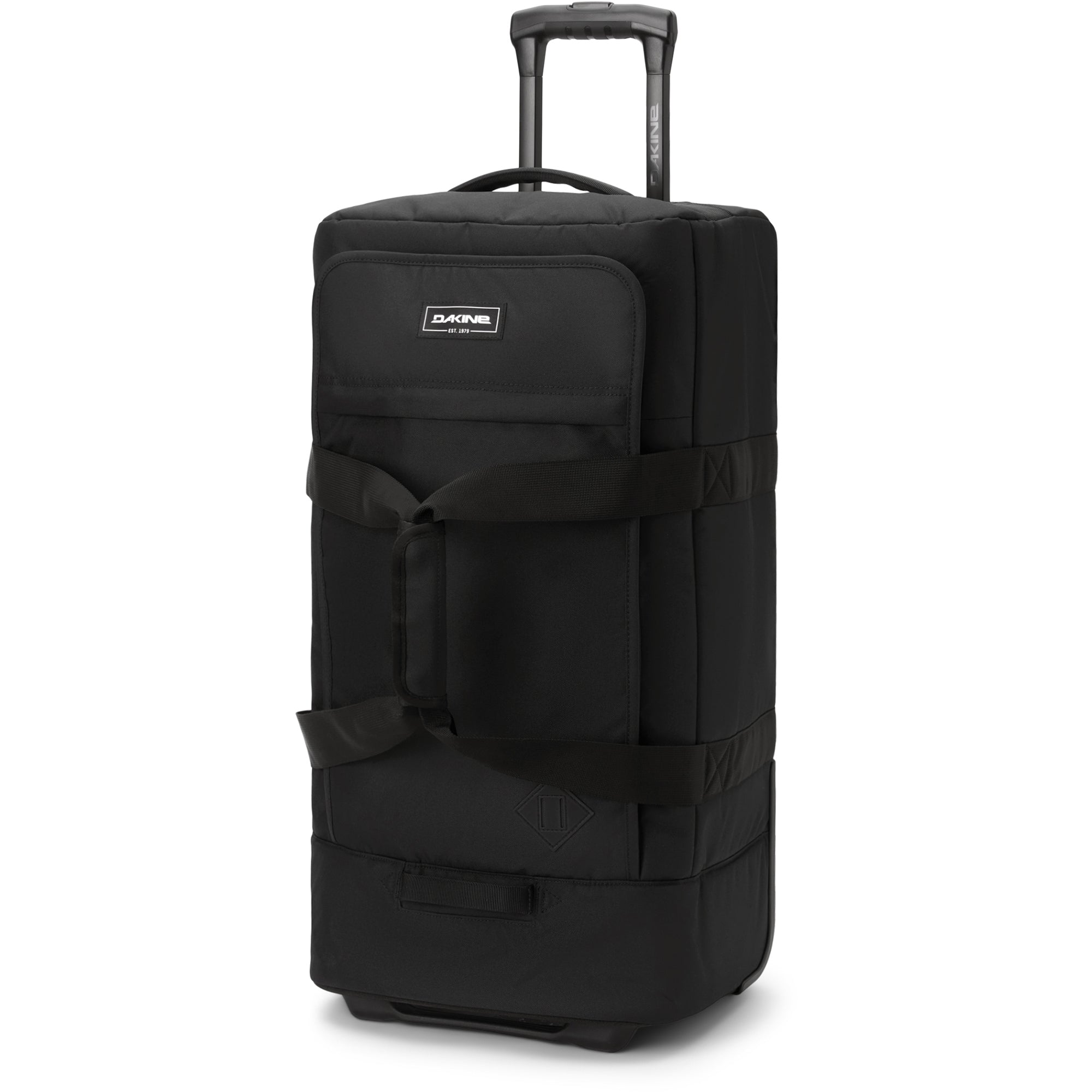 365 Roller Duffle Bag 70L - Large Travel Duffel with Wheels for Gym, Sports & Weekend Trips - Black Luggage for Men & Women - Airplane Carry On Approved