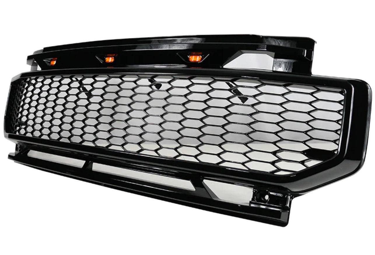 2020-2022 Ford F250 F350 F450 Super Duty Front Bumper Grille Replacement | ABS Plastic Truck Grill | Perfect for Off-Roading & Custom Upgrades