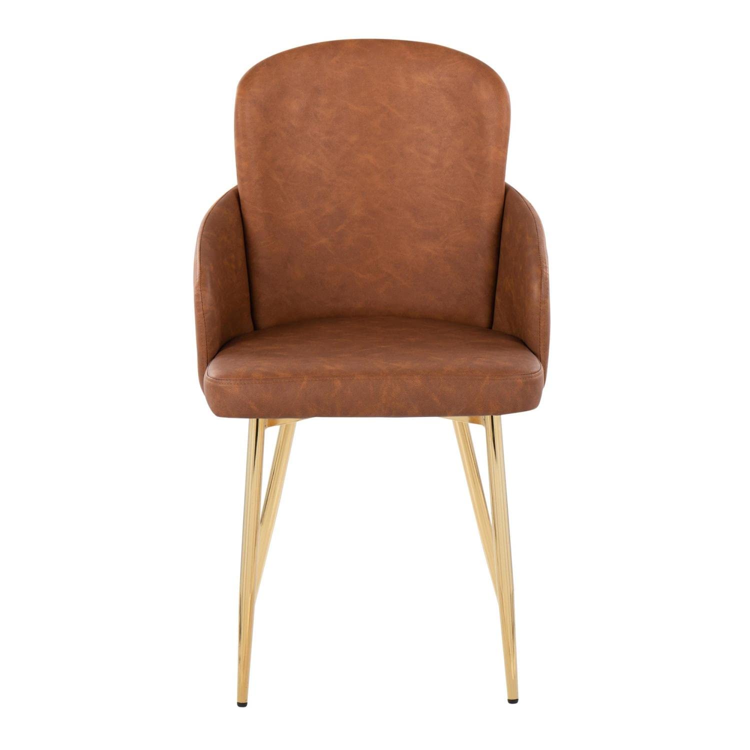 LumiSource Dahlia Upholstered Dining Chairs Set of 2 - Modern Kitchen Chairs for Dining Table - Perfect for Small Spaces, Breakfast Nooks & Contemporary Dining Rooms
