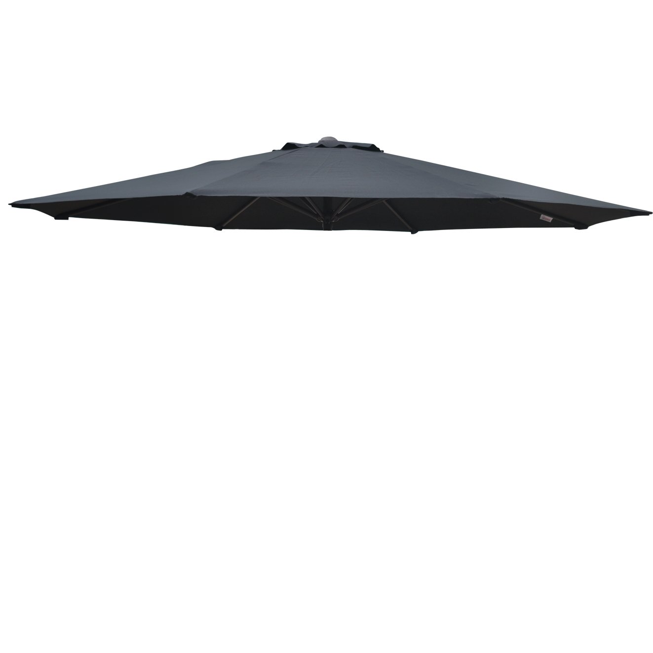 BenefitUSA 9ft 8 Rib Umbrella Canopy Replacement Top - Durable Outdoor Patio Cover in Black for Garden, Poolside & Backyard Use