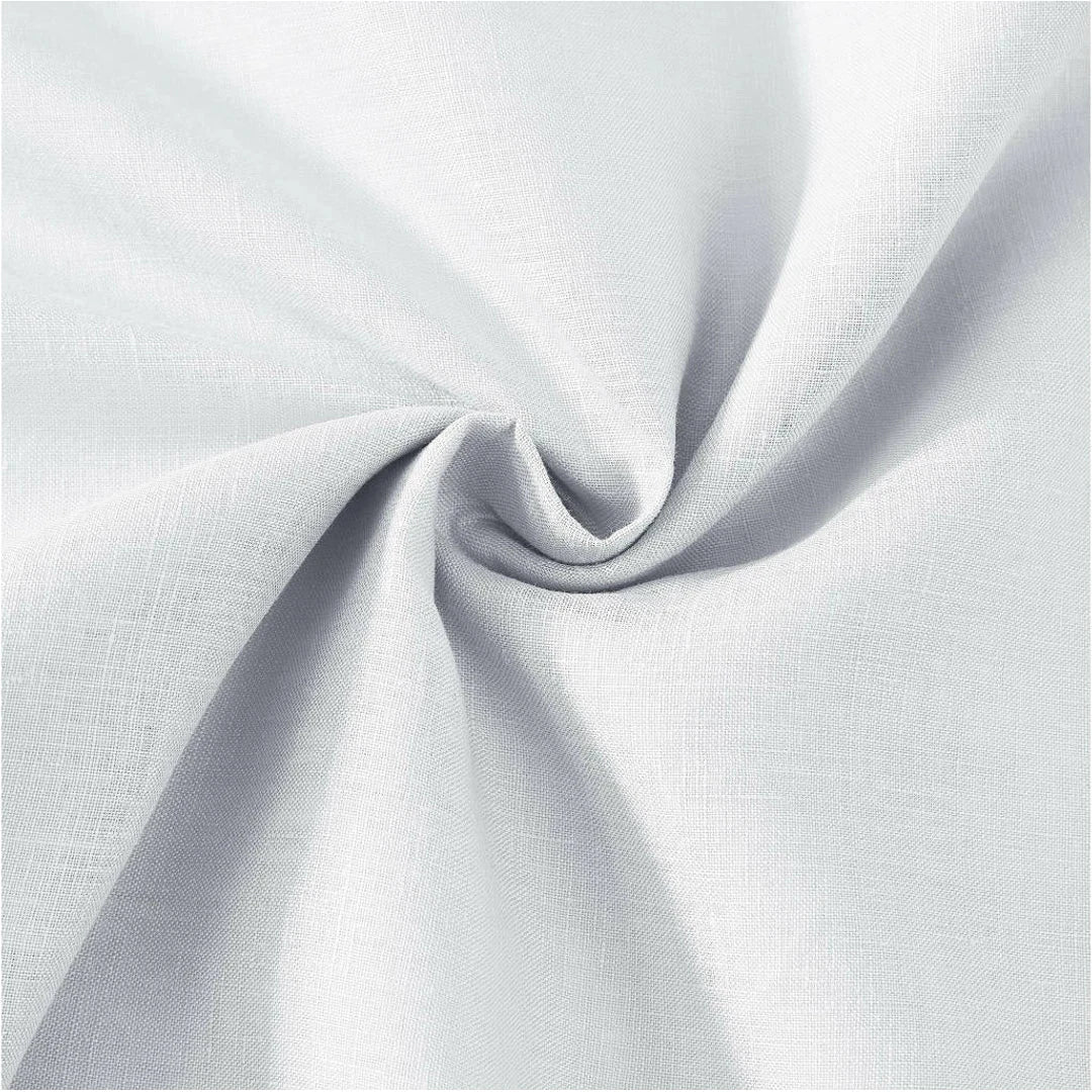 Zaab Amelie White Room Darkening Concealed Tab Curtains - Blackout Window Treatment for Bedroom & Nursery (84