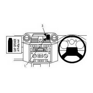 ClicOn No Holes Center Dash Mount for Land Rover Defender (2007-2016) - Secure Phone Holder for Off-Road Adventures & Daily Commuting