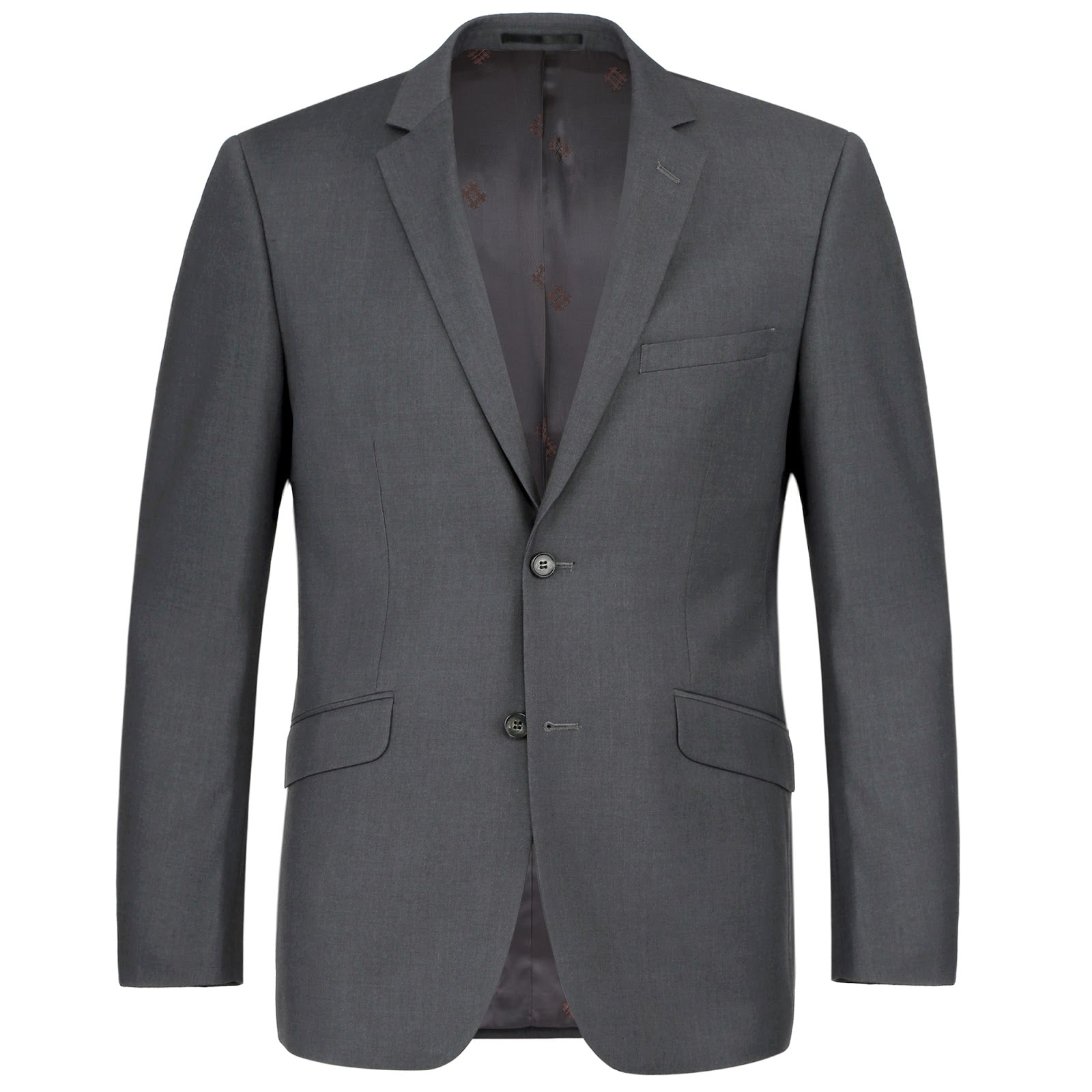 Alessandro Vitello by Renoir 2-Piece Slim Fit Notch Lapel Solid Suit for Men | Business Formal & Wedding Attire | Premium Italian Wool Blend