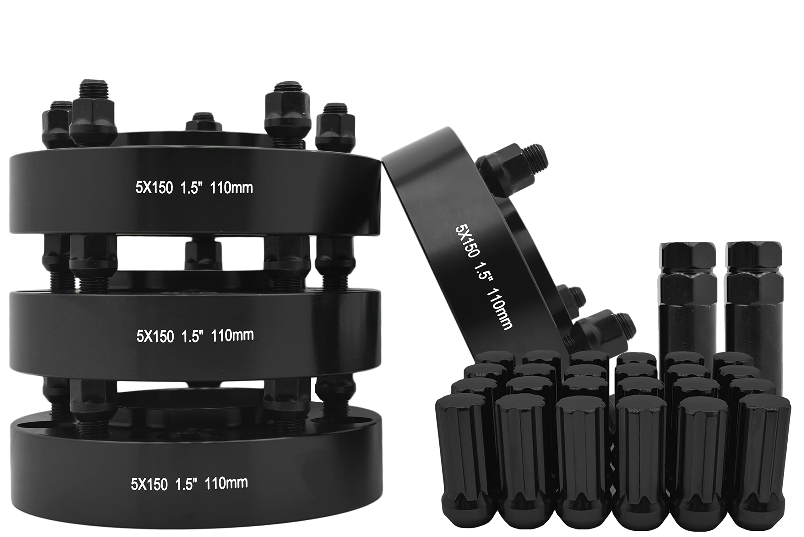 4-Piece 5x150mm Hub Centric Wheel Spacers Adapters - 1.5