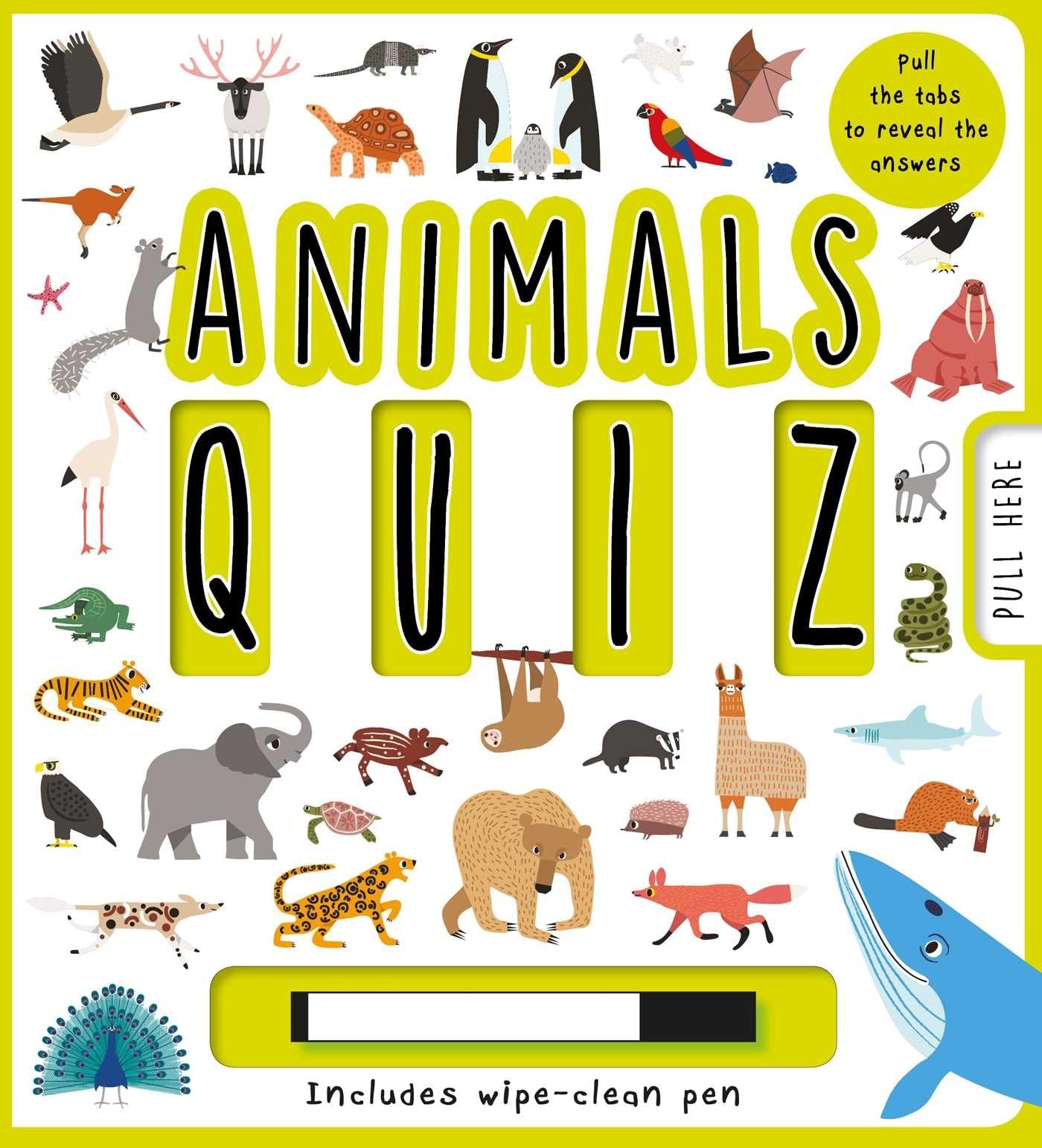 My Animals Quiz Book: Wipe-Clean Activity Book with Pen for Kids - Fun Learning & Reusable Practice for Home & Classroom