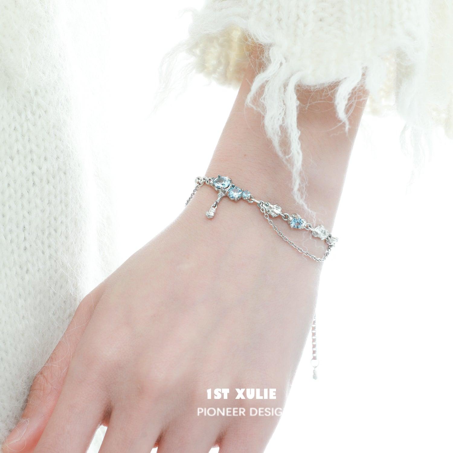 18k Platinum Plated Zircon Bracelet for Women - Elegant Cubic Zirconia Tennis Bracelet - Perfect for Weddings, Anniversaries & Special Occasions