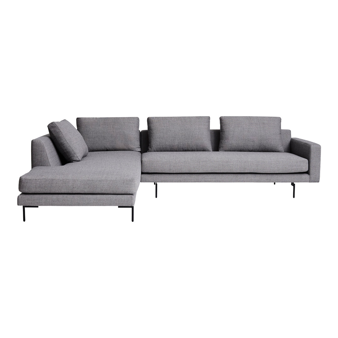 Edge V2 Modular Sofa Set - 8-Piece Customizable Sectional Couch for Living Room, Lounge & Office - Modern L-Shaped Sofa with Reversible Chaise & Ottoman