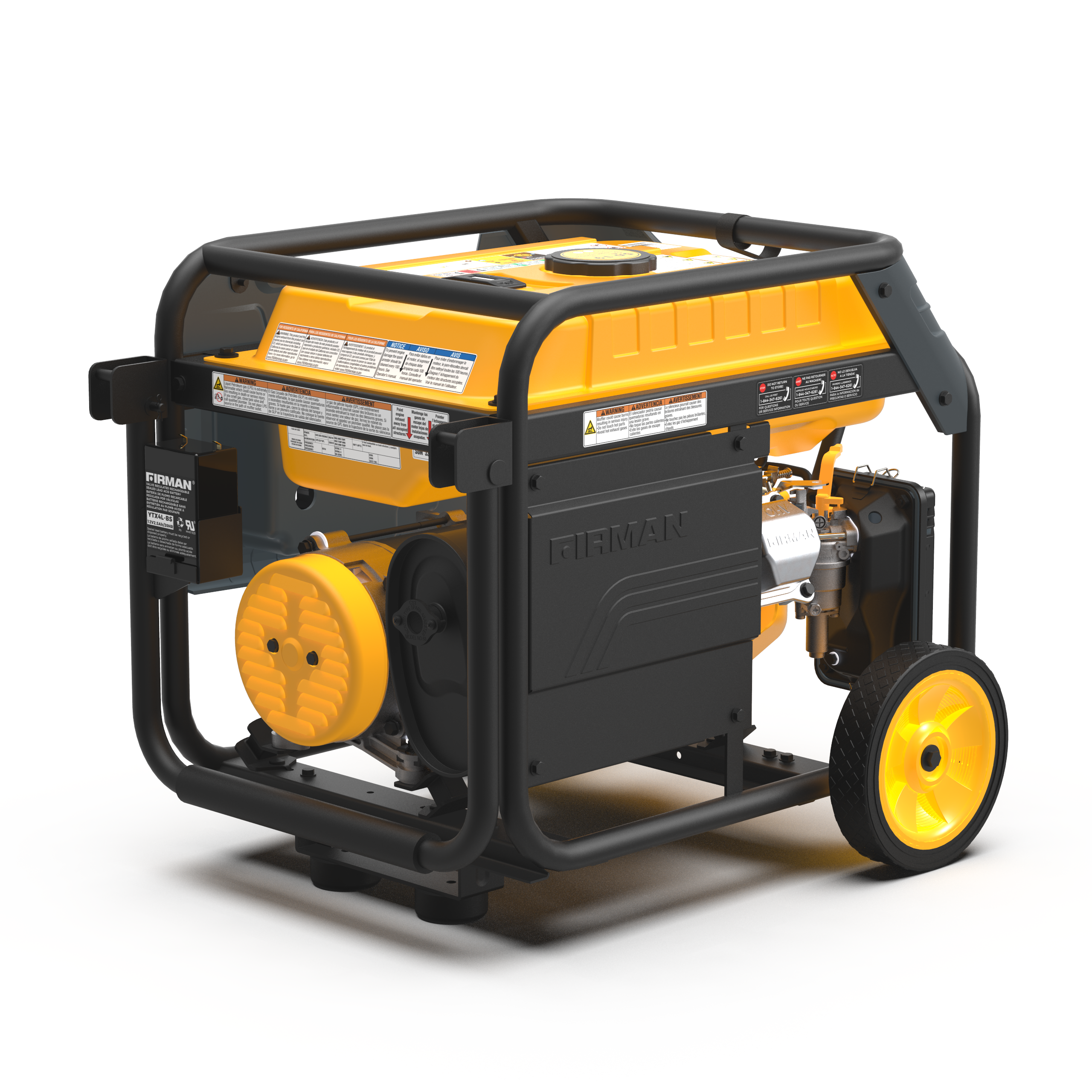 Dual Fuel Portable Generator 4550W/3650W with Recoil Start - Perfect for Camping, Home Backup & Outdoor Power Needs