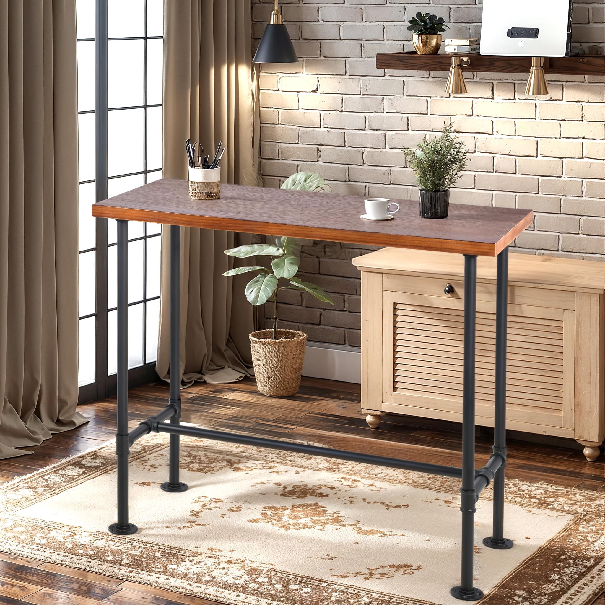 Industrial Pipe Dining Table - 43.3