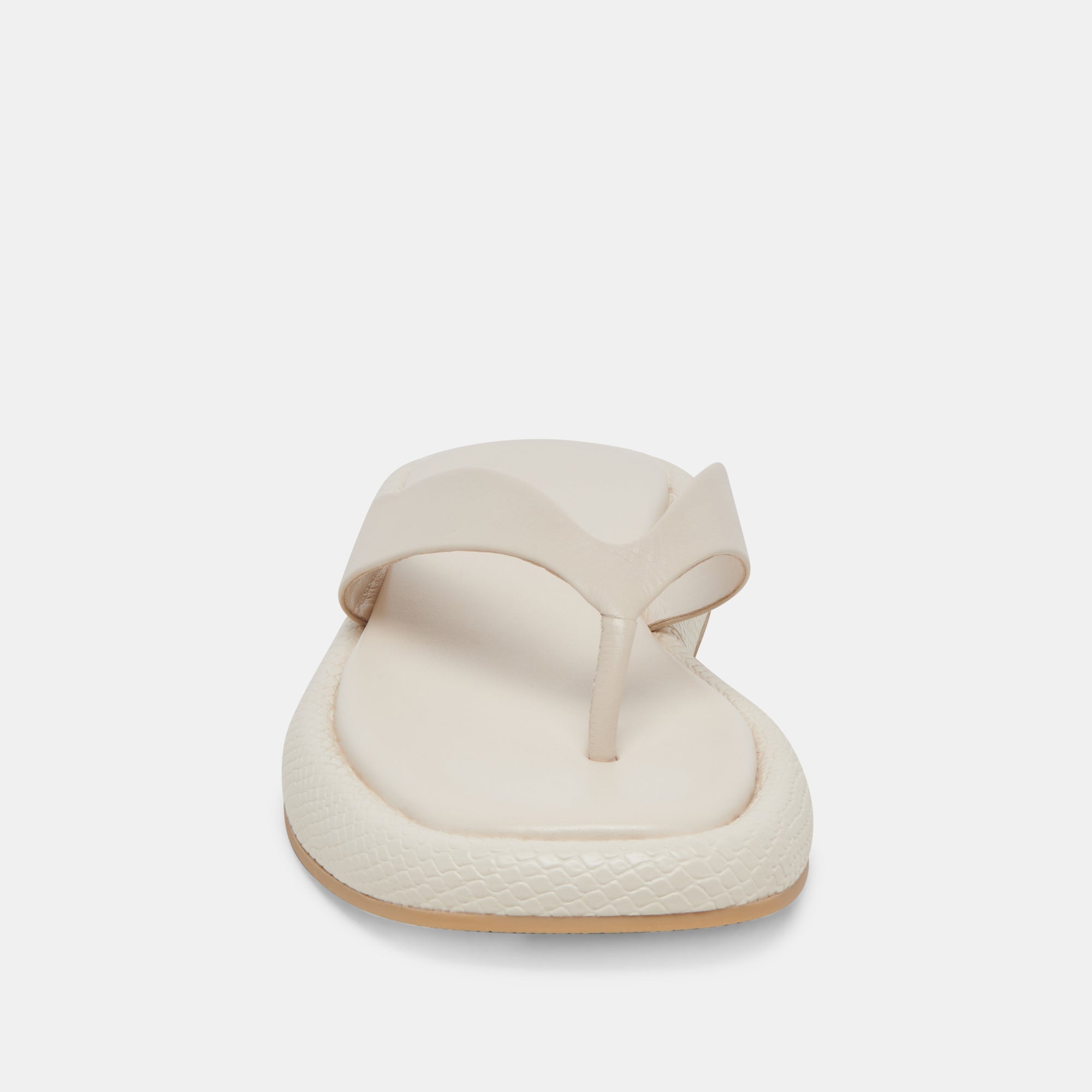 ADIN Women's Ivory Leather Sandals - Comfortable & Stylish Summer Casual Shoes for Beach, Travel & Everyday Wear