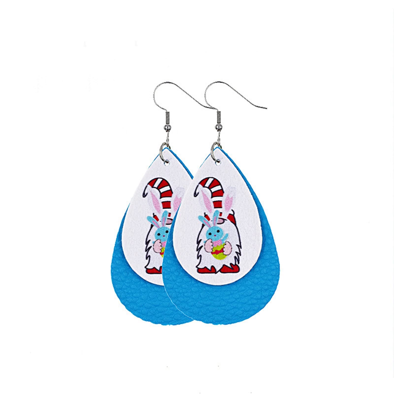 Trendy Kiosan Stud Earrings Pack - Creative Fashion Earrings for Women - Easter & Everyday Wear - One Size