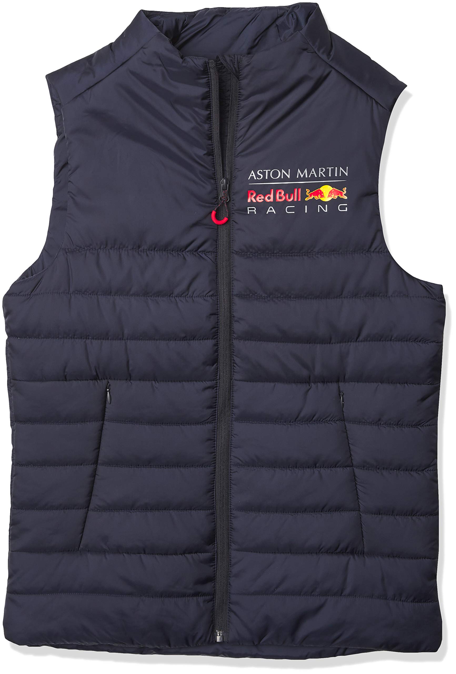 Fuel For Fans Men's Formula 1 Padded Full Zip Vest Jacket - Stylish Racing Apparel for F1 Fans, Outdoor Events & Casual Wear