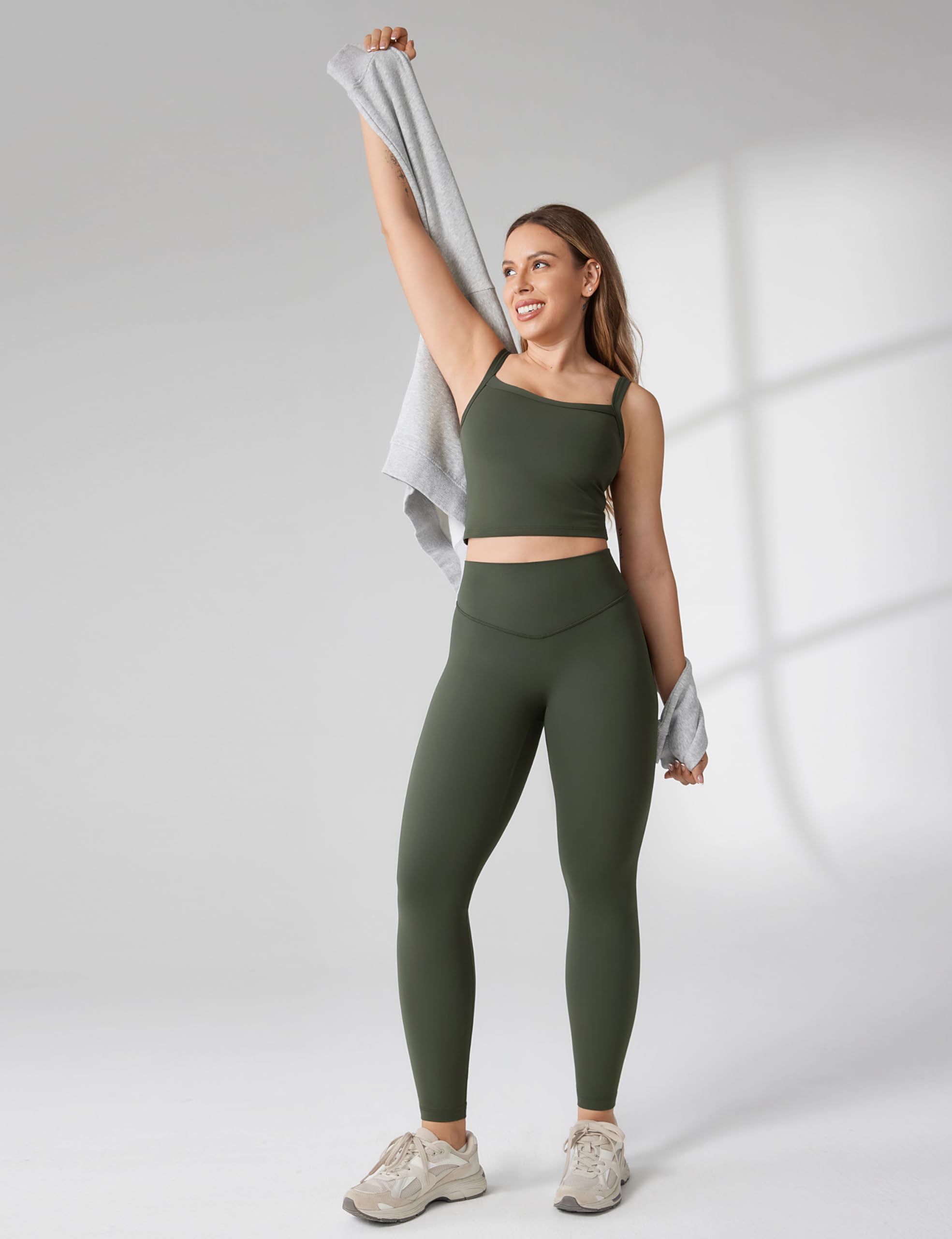 Hugcurve High Waisted Seamless Yoga Pants for Women - Buttery Soft Workout Leggings, Gym Tights & Athletic Wear (25 Inch) - Perfect for Yoga, Running, Pilates & Lounge Wear
