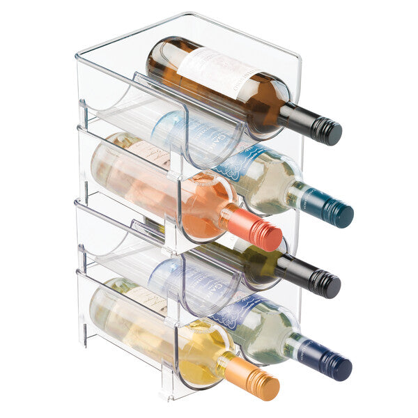 FRIDGE BINZ Stackable Wine and Bottle Organizer - Perfect for Refrigerator, Pantry, and Kitchen Storage Organization