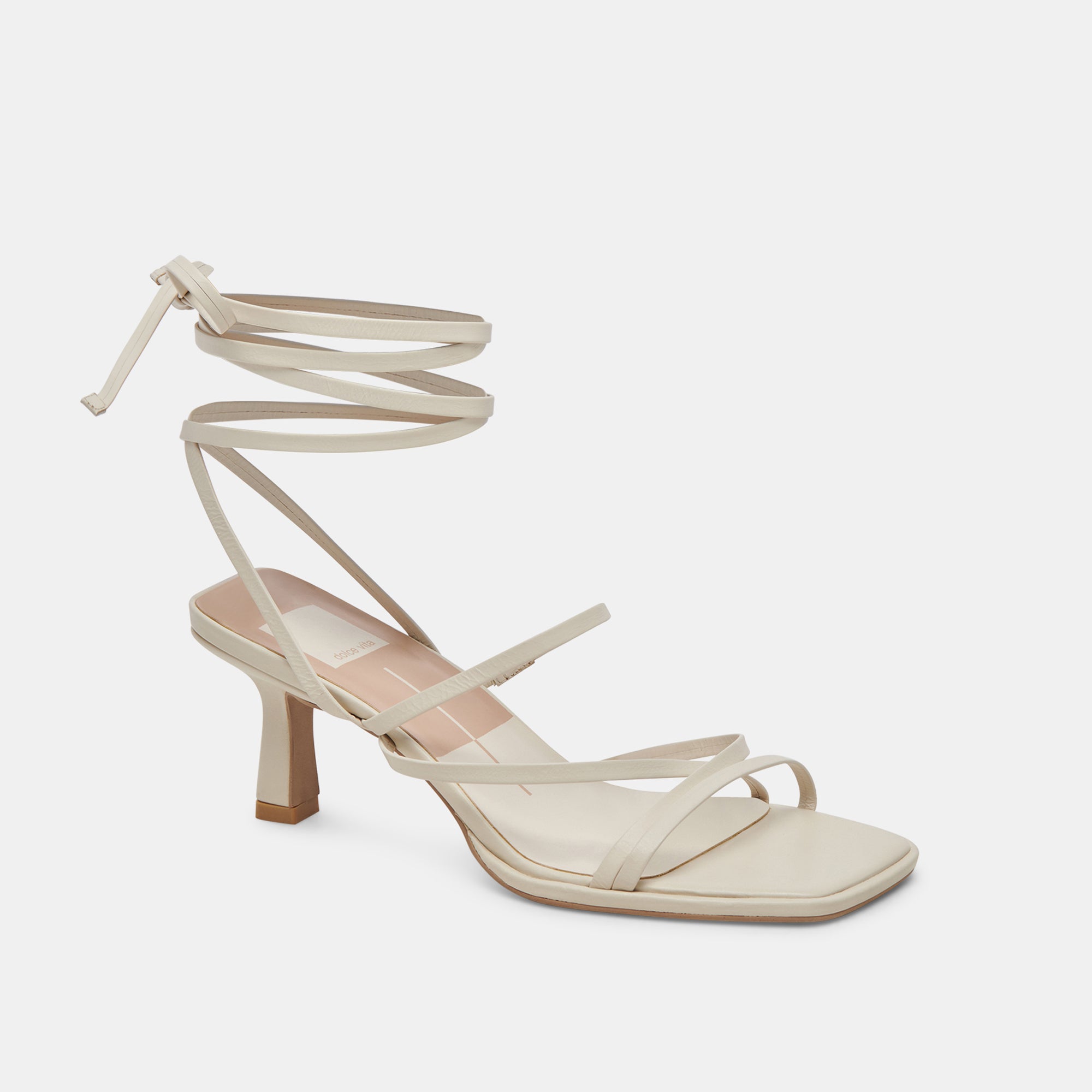 MALABO Women's Ivory Leather High Heels - Elegant Pointed Toe Pumps for Wedding, Party & Office Wear - Comfortable Dress Shoes for Women