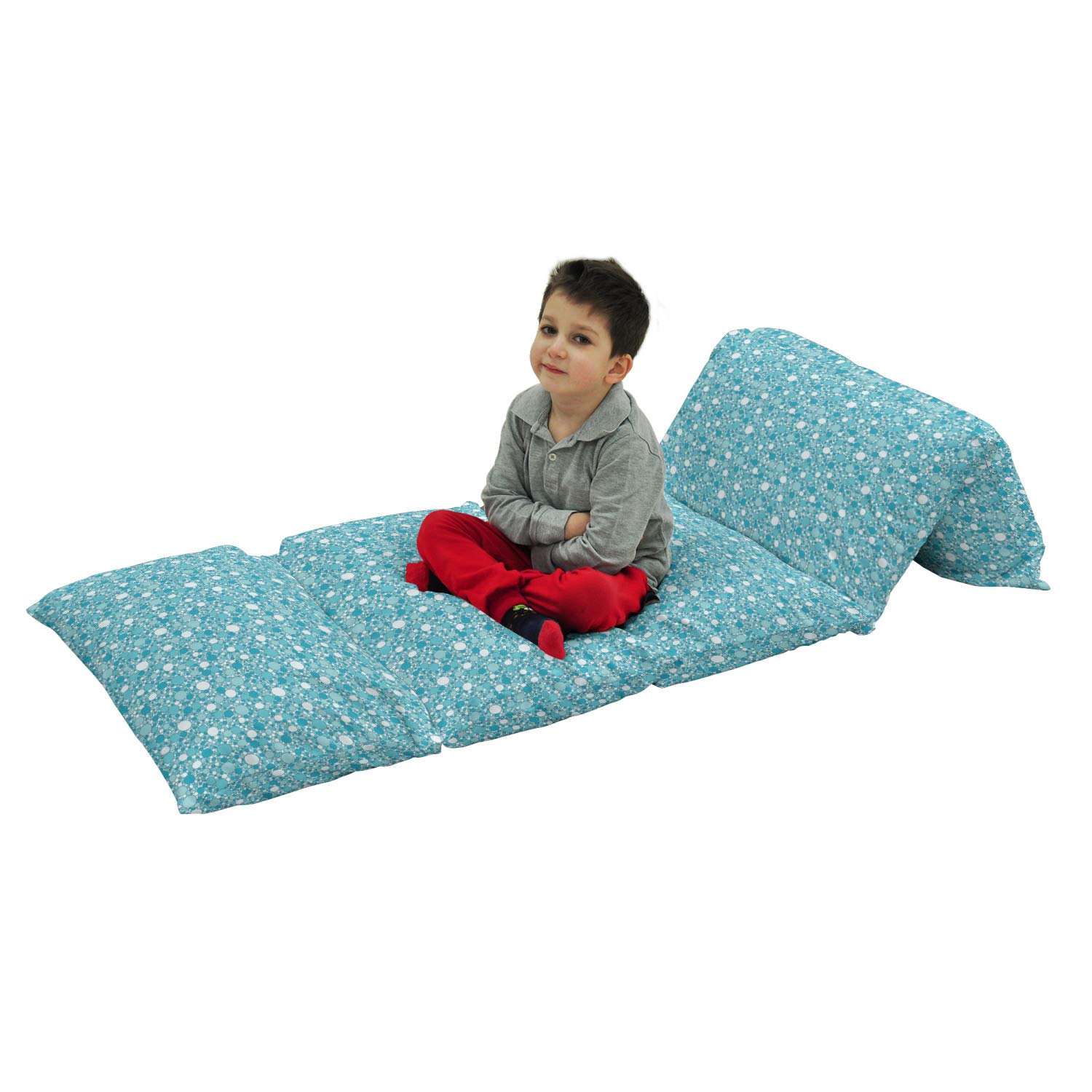Ambesonne Abstract Floor Pillow Cover - Modern Aqua Bubble Design, 88