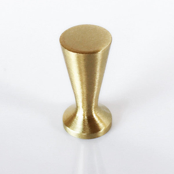 Vintage McCobb Style Satin Brass Cabinet Knobs - Mid Century Modern Drawer Pulls for Kitchen, Bathroom & Furniture (Set of 10) - Perfect for Home Renovation & DIY Projects