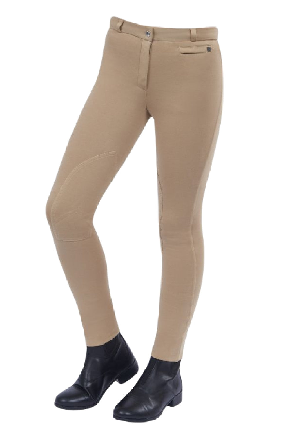Dublin SupaFit Zip Up Knee Patch Jodhpurs - Equestrian Riding Breeches for Women & Girls - Perfect for Horseback Riding, Training & Show Jumping