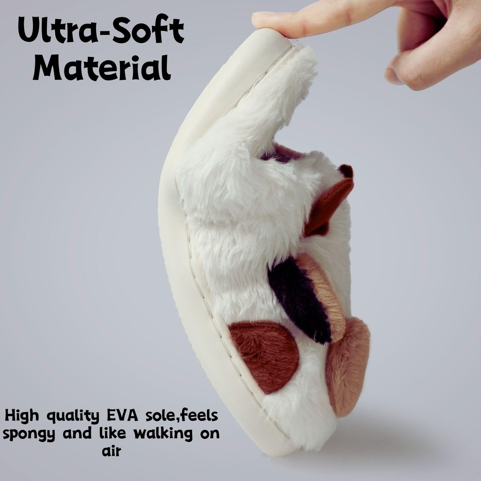 **Soft & Cute Cow Print Slippers for Women - Cartoon Animal House Shoes with Thick Sole - Warm Winter Home Slides for Indoor Comfort & Relaxation**    *(Perfect for cozy lounging, bedtime wear, and keeping feet warm during cold seasons - ideal gift for Christmas, birthdays, or self-care!)*