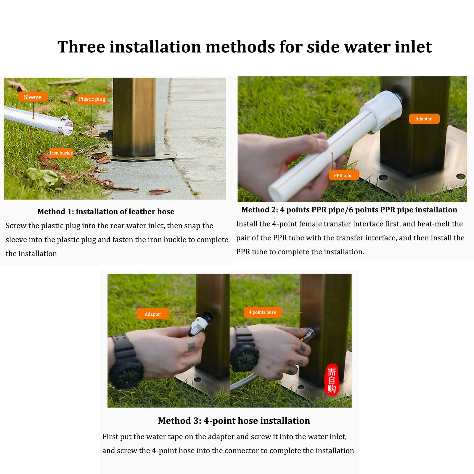 Stainless Steel Outdoor Freeze-Proof Garden Water Spigot - Heavy Duty Weatherproof Yard Faucet with Durable Metal Valve for Lawn Irrigation, Car Washing & Patio Use - Perfect for Gardens, Farms and Outdoor Cleaning